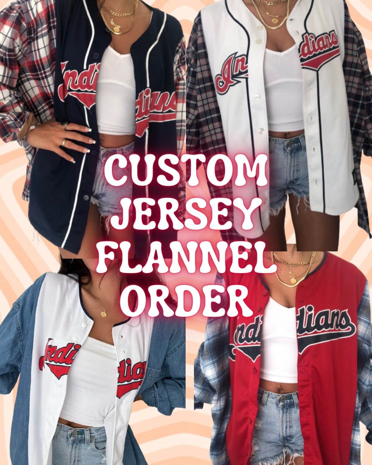 CUSTOM MLB JERSEY FLANNEL – Mel's Fashion Flips