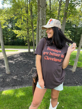 Load image into Gallery viewer, Sundays are better in Cleveland Unisex t-shirt- Brown
