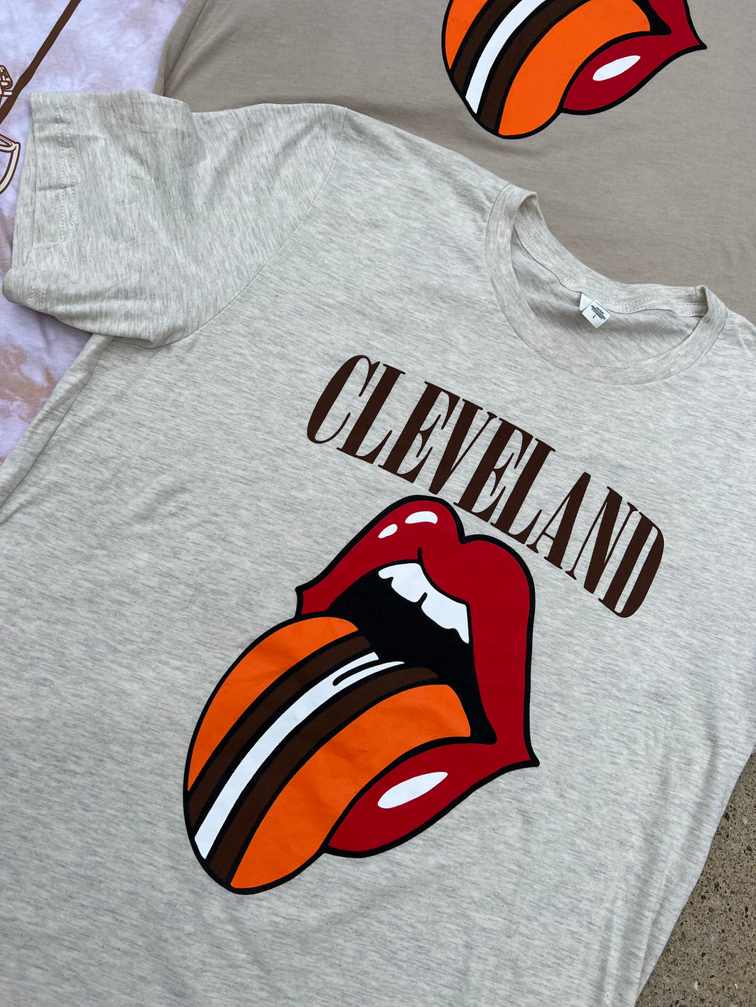 Cleveland Rocks Band Tee- Oatmeal