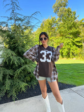 Load image into Gallery viewer, #33 BROWNS JERSEY X FLANNEL

