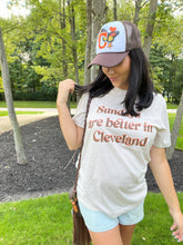 Load image into Gallery viewer, Sundays are Better in Cleveland Unisex t-shirt- Cream
