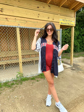 Load image into Gallery viewer, CLEVELAND BASEBALL JERSEY X STRIPED TOP

