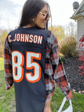 Load image into Gallery viewer, #85 JOHNSON BENGALS JERSEY X FLANNEL

