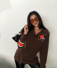 Load image into Gallery viewer, BROWNS PATCH HENLEY
