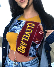 Load image into Gallery viewer, CAVS NAVY, MAROON, &amp; GOLD PATCHWORK TANK
