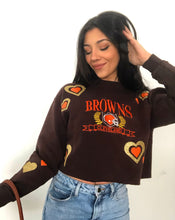 Load image into Gallery viewer, BROWNS HEART CREWNECK
