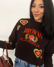 Load image into Gallery viewer, BROWNS HEART CREWNECK
