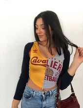 Load image into Gallery viewer, CAVS LONG SLEEVE JERSEY SPLIT TEE
