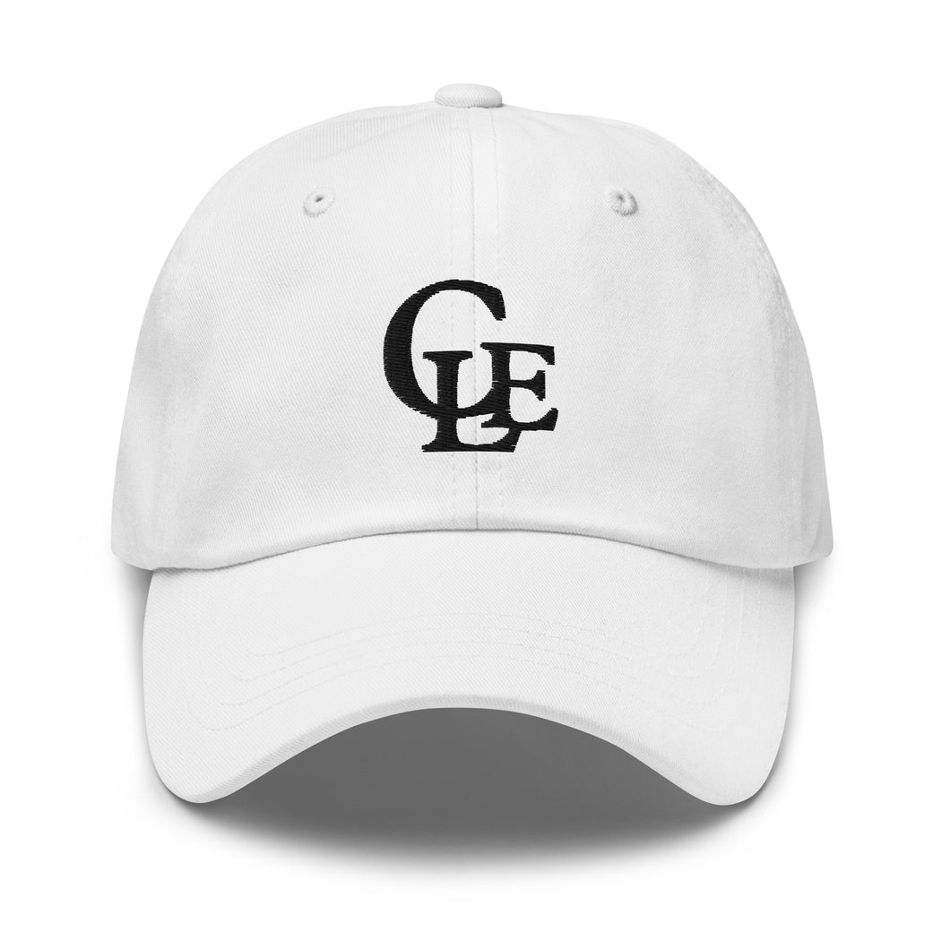 CLE White Dad hat