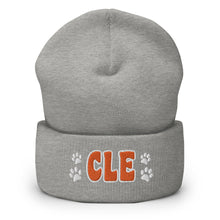 Load image into Gallery viewer, CLE PAW PRINTS CUFFED BEANIE
