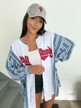 Load image into Gallery viewer, LINDOR JERSEY STRIPED DENIM SLEEVES
