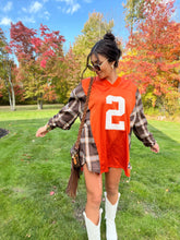 Load image into Gallery viewer, #2 COUCH BROWNS JERSEY X FLANNEL

