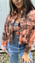 Load image into Gallery viewer, TIE DYE CROPPED JACKET
