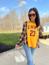 Load image into Gallery viewer, 23 YELLOW JAMES CAVS JERSEY X FLANNEL
