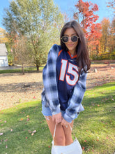 Load image into Gallery viewer, #15 TEBOW BRONCOS JERSEY X FLANNEL
