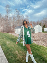 Load image into Gallery viewer, #4 FAVRE JETS JERSEY X FLANNEL
