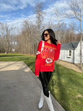 Load image into Gallery viewer, VINTAGE CHIEFS JERSEY SLEEVE CREWNECK
