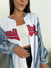 Load image into Gallery viewer, LINDOR JERSEY STRIPED DENIM SLEEVES
