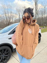 Load image into Gallery viewer, CLE Embroidered Unisex Hoodie- Camel
