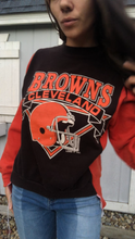 Load image into Gallery viewer, VINTAGE CLEVELAND BROWNS COLORBLOCK SWEATSHIRT
