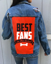 Load image into Gallery viewer, BEST FANS IN THE LAND DENIM JACKET
