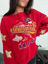 Load image into Gallery viewer, RED STARRY SLEEVES VINTAGE CREW
