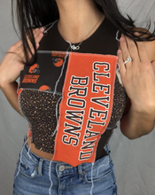 Load image into Gallery viewer, BROWNS CHEETAH PATCHWORK TANK

