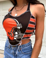 Load image into Gallery viewer, CLEVELAND BROWNS STRIPED HALTER TANK
