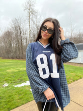 Load image into Gallery viewer, #81 OWENS COWBOYS JERSEY X FLANNEL
