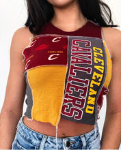 Load image into Gallery viewer, Wine &amp; Gold Cavs Patchwork Tank
