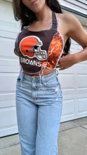 Load image into Gallery viewer, CLEVELAND BROWNS FIERY HALTER TANK
