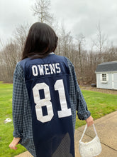 Load image into Gallery viewer, #81 OWENS COWBOYS JERSEY X FLANNEL

