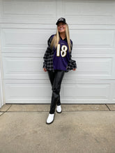 Load image into Gallery viewer, #18 GRBAC RAVENS JERSEY X FLANNEL
