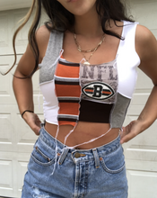 Load image into Gallery viewer, CLEVELAND BROWNS GREY PATCHWORK TANK
