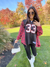 Load image into Gallery viewer, #33 TURNER FALCONS JERSEY X FLANNEL
